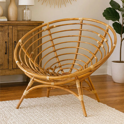 Manado Natural Rattan Papasan Chair