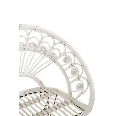 Manado White Natural Rattan Chair