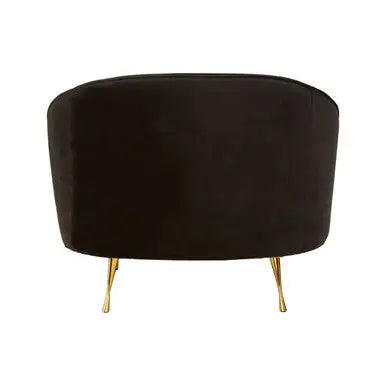 Manhattan Black Velvet Cocoon Chair