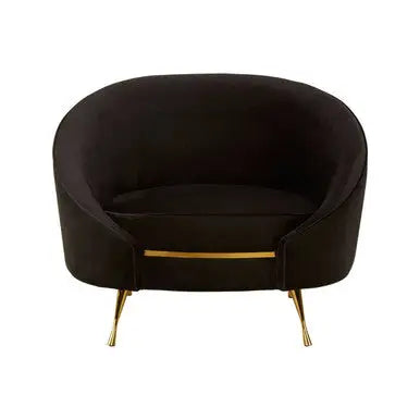 Manhattan Black Velvet Cocoon Chair