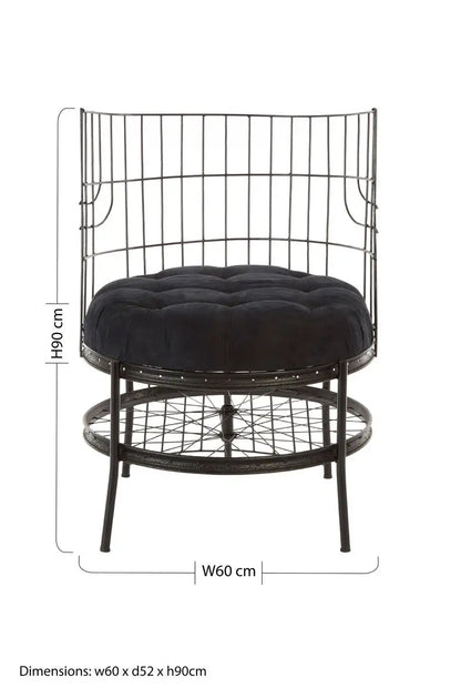 Mantis Black Wheel Design Chair