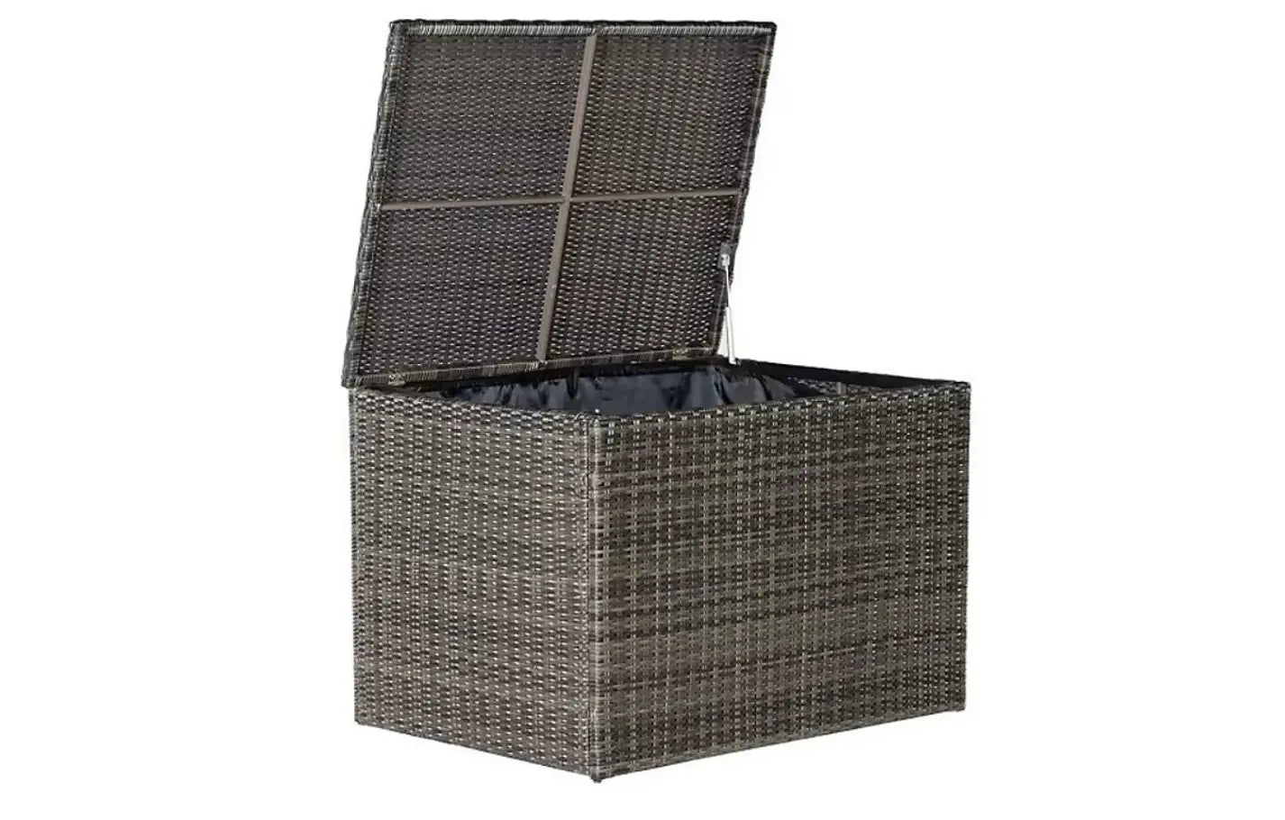 Marbella Grey 5 Seater Chaise Garden Sofa Set, Cover and Cushion Box Bundle