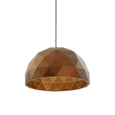 Mateo Medium Coffee Dome Pendant Light