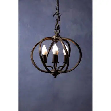 Matt Black Iron Pendant Light | Aspen