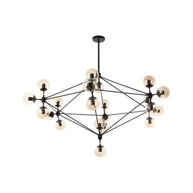 Matte Black 21 Arm Pendant Lamp | Abira