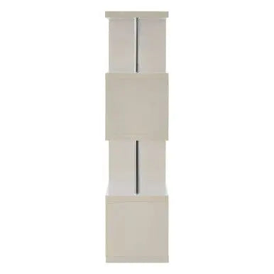 Maze White Gloss Finish 4 Tier Shelf Unit