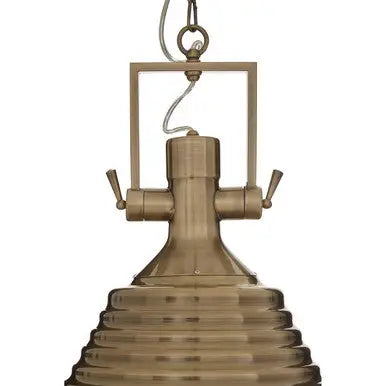 Medium Antique Brass Pendant Light | Lexington