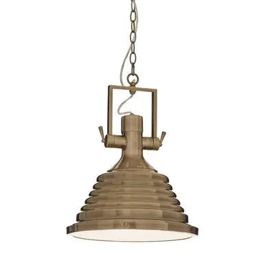 Medium Antique Brass Pendant Light | Lexington