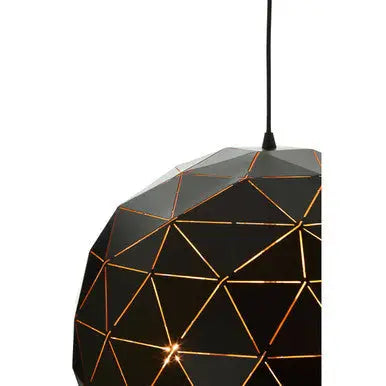 Medium Black and Copper Pendant Light | Mateo