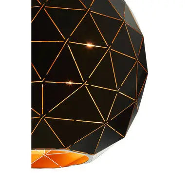 Medium Black and Copper Pendant Light | Mateo