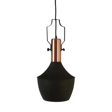Medium Pendant Light in Black and Copper | Argo