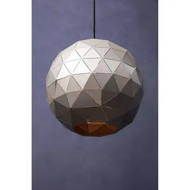 Medium Silver Finish Pendant Light | Mateo