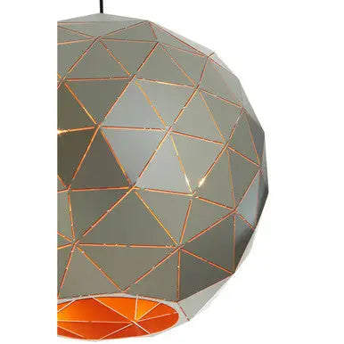 Medium Silver Finish Pendant Light | Mateo