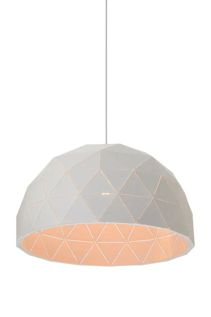 Medium White Dome Pendant Light | Mateo