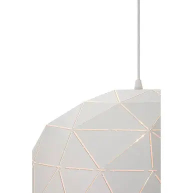 Medium White Dome Pendant Light | Mateo