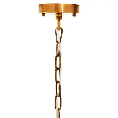 Metal Brass Finish Pendant Light with Four Bulbs | Karlo