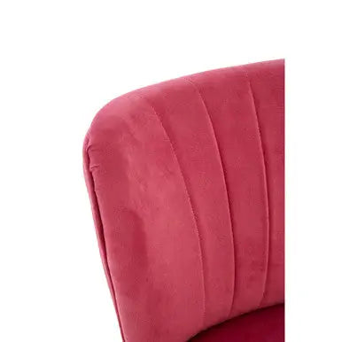 Mia Pink Velvet Kids Chair