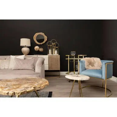 Mias Blue Velvet Chair