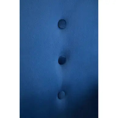 Midnight Blue Velvet Button Detail Chair | Loretta