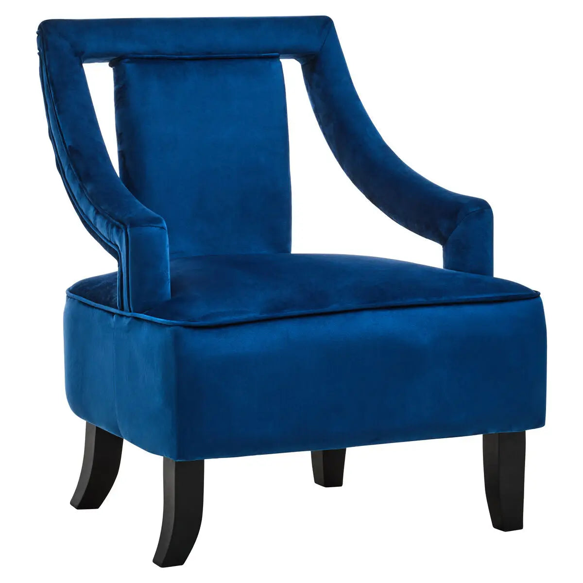 Midnight Blue Velvet Chair | Faye