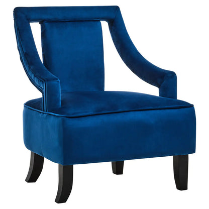 Midnight Blue Velvet Chair | Faye