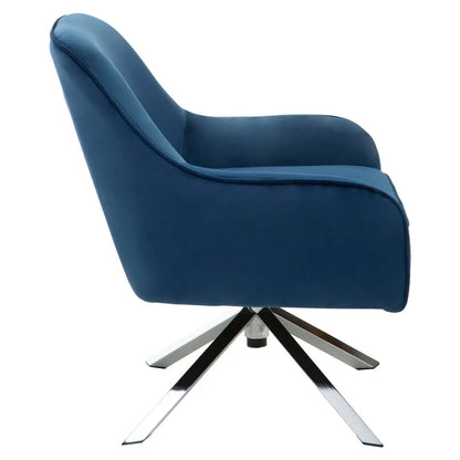 Midnight Velvet Swivel Chair | Avery
