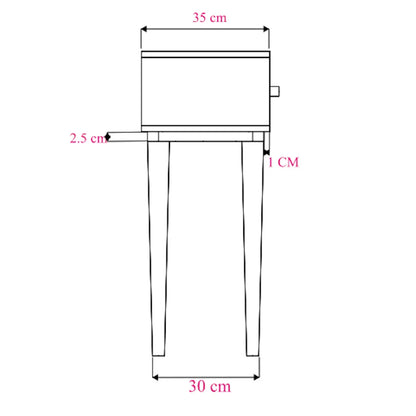 Minimalist Mango Oslo Console, Dressing Table, and Desk
