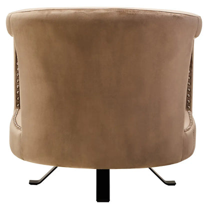 Mink Velvet Swivel Chair | Hestia