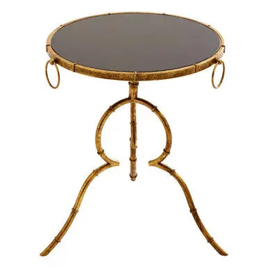 Monroe Black Tempered Glass Side Table