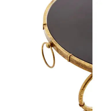 Monroe Black Tempered Glass Side Table