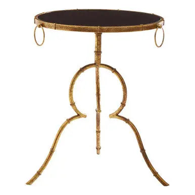Monroe Black Tempered Glass Side Table