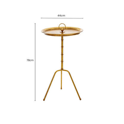 Monroe Gold Finish Small Side Table