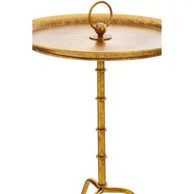 Monroe Gold Finish Small Side Table