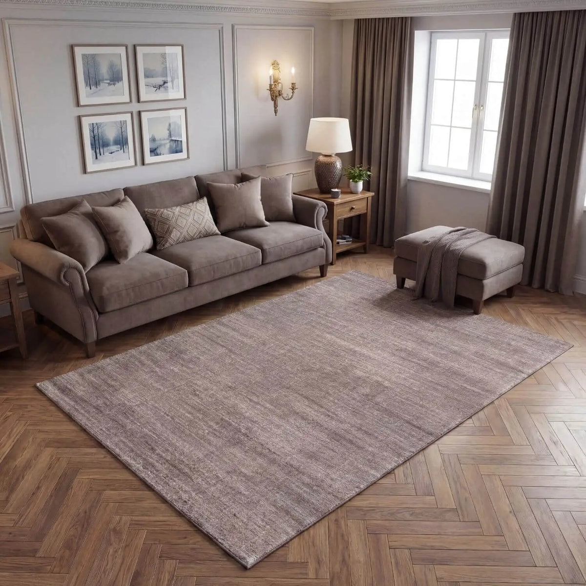 Montana Abstract Beige Rug | 3800B
