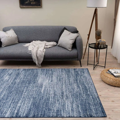 Montana Abstract Blue Rug | 3800Bl