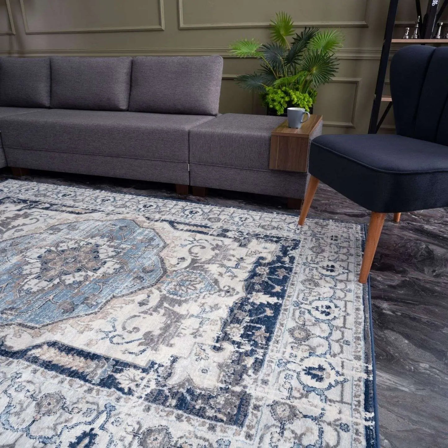 Montana Vintage Navy Rugs | 4040
