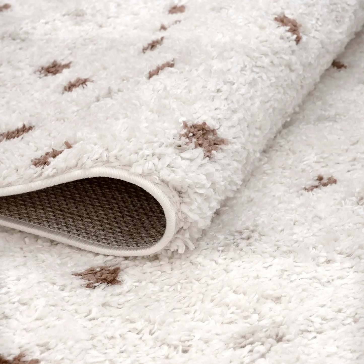 Moodi Shaggy Cream/Terra Biscotti Rug