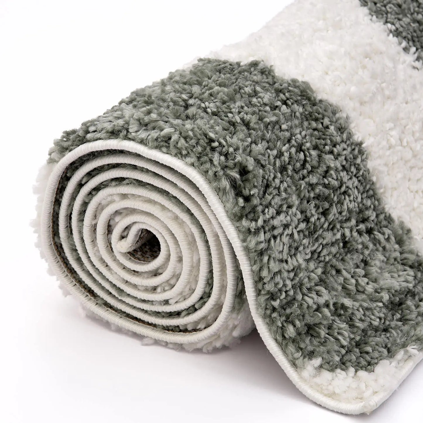 Moodi Shaggy Green Erosan Rug