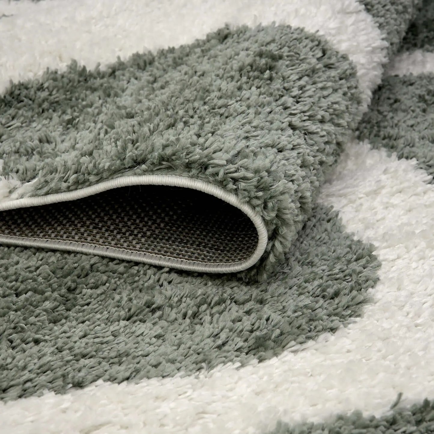 Moodi Shaggy Green Erosan Rug