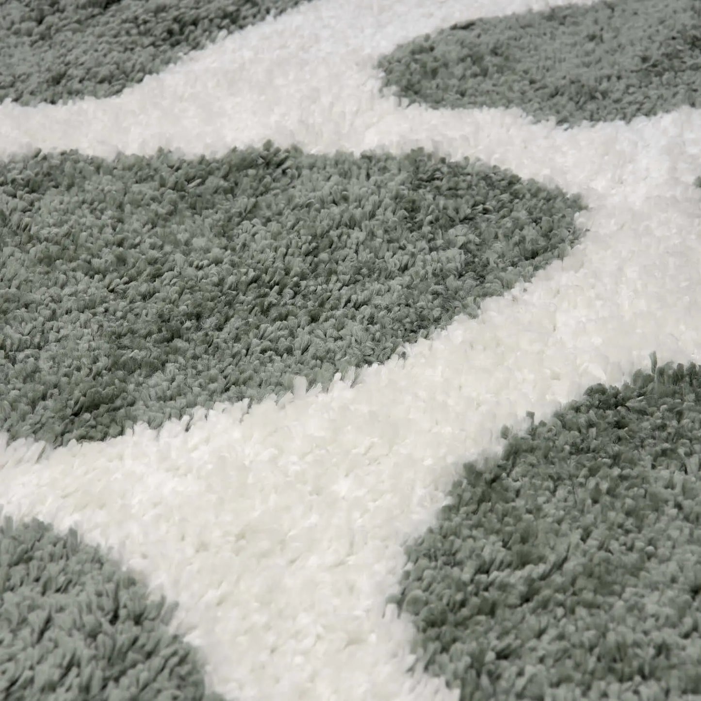 Moodi Shaggy Green Erosan Rug