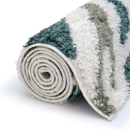 Moodi Shaggy Green Nyra Rug