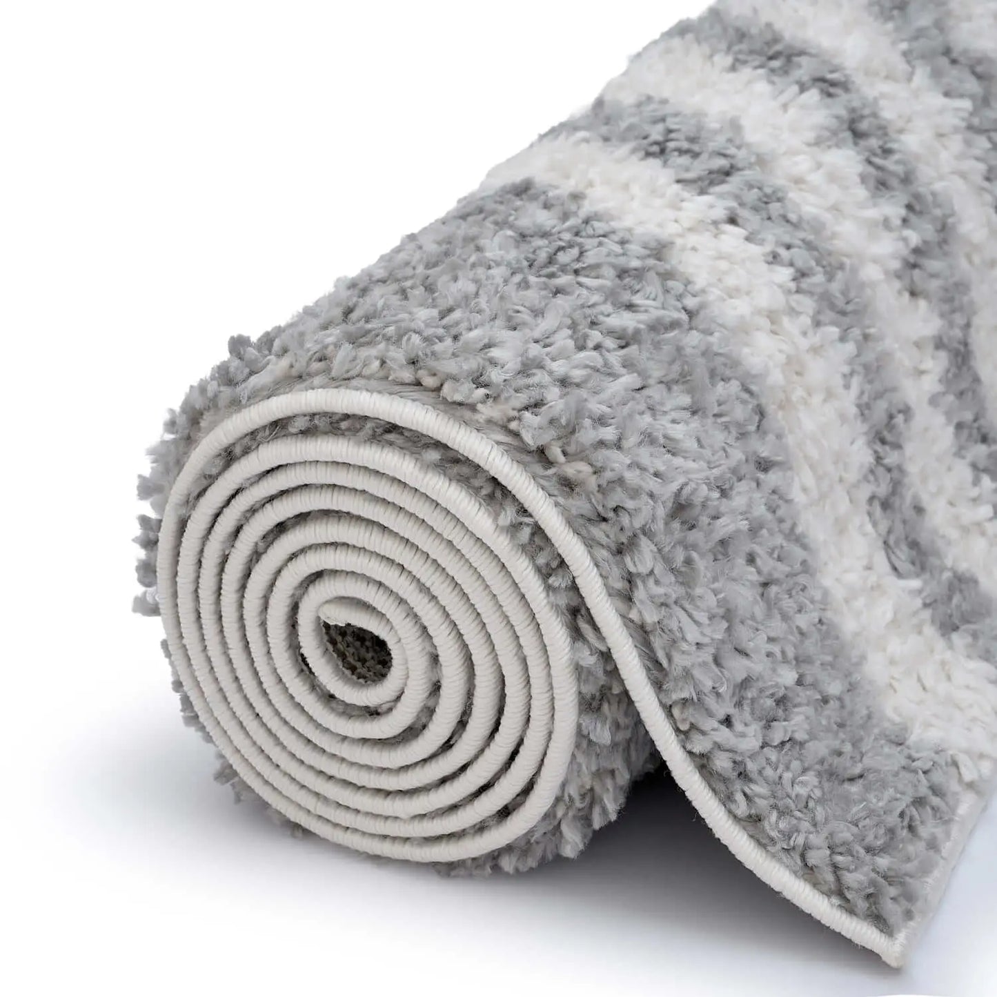 Moodi Shaggy Grey Echo Rug