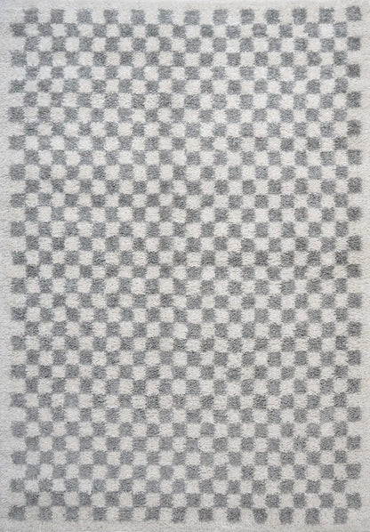 Moodi Shaggy Grey Mulberry Rug