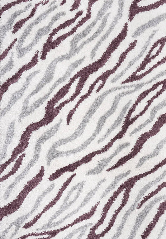 Moodi Shaggy Grey/Purple Mauvine Rug