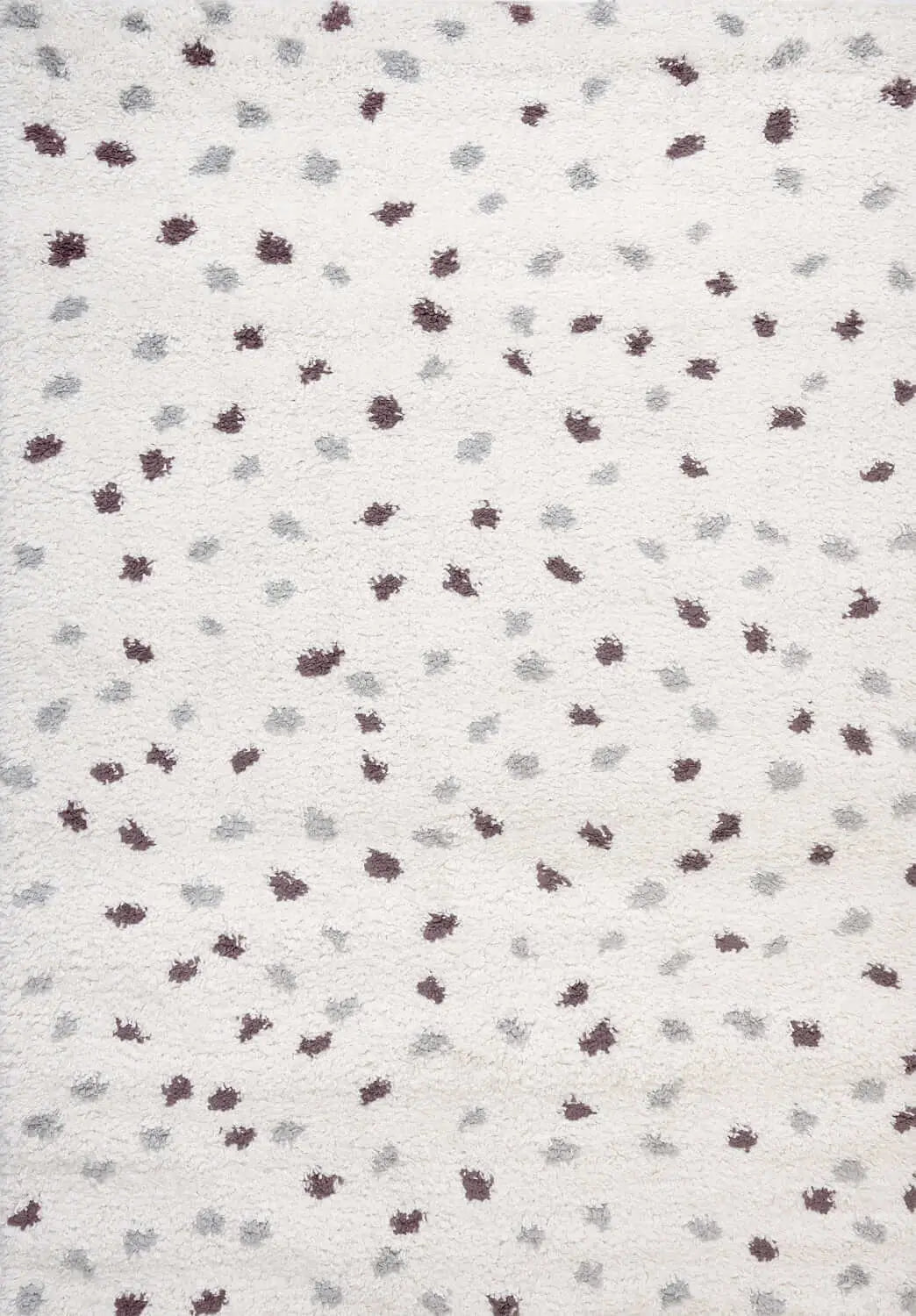 Moodi Shaggy Grey/Purple Plumetis Rug