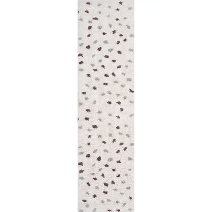 Moodi Shaggy Grey/Purple Plumetis Rug