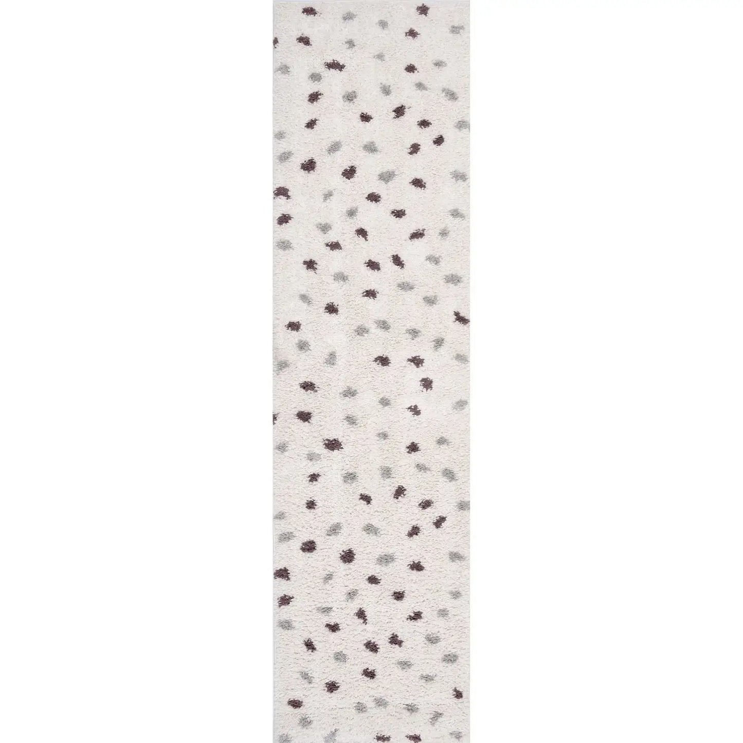 Moodi Shaggy Grey/Purple Plumetis Rug