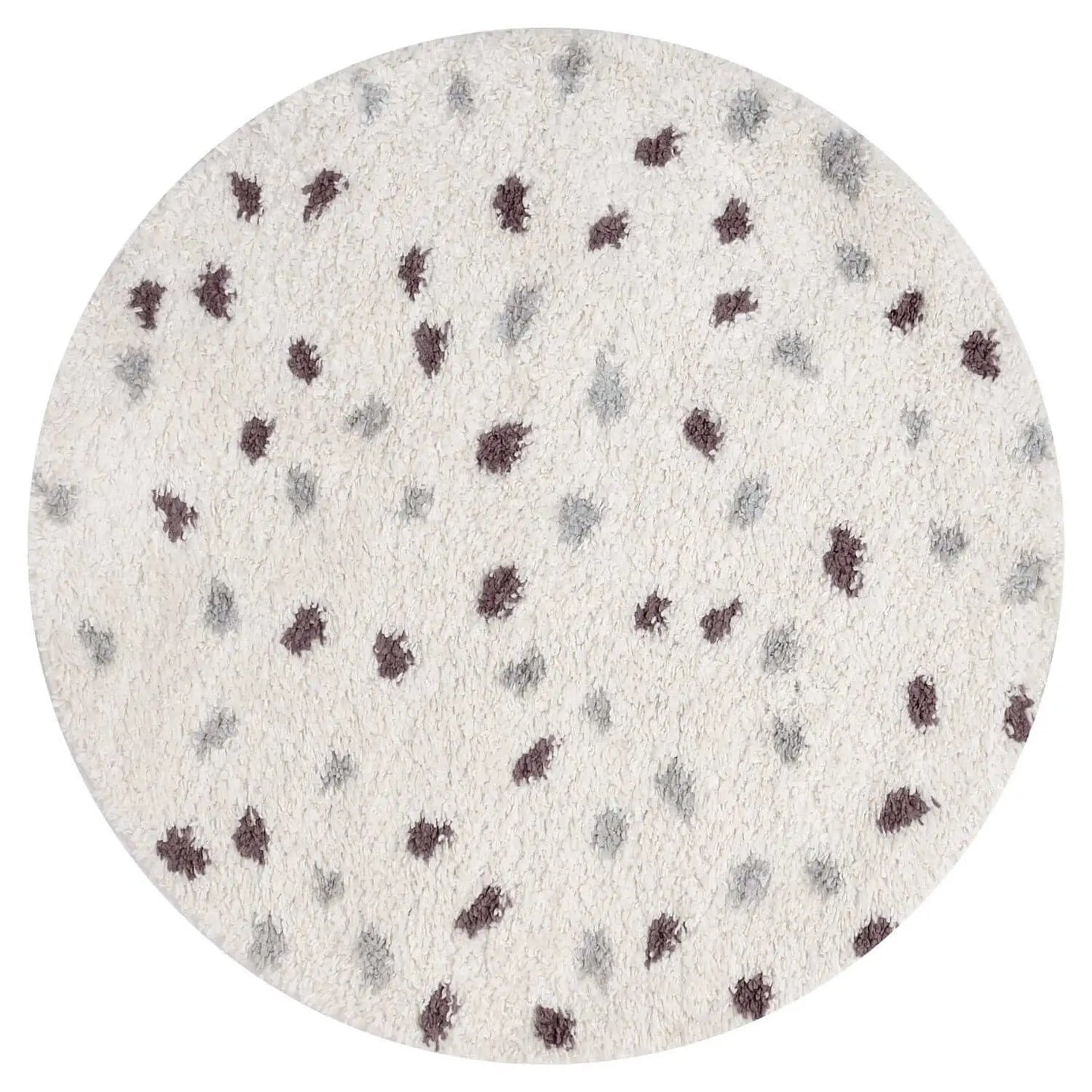 Moodi Shaggy Grey/Purple Plumetis Rug