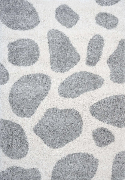 Moodi Shaggy Grey Tarn Rug
