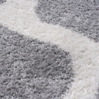 Moodi Shaggy Grey Tarn Rug